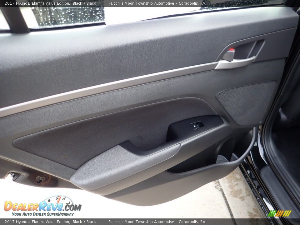 2017 Hyundai Elantra Value Edition Black / Black Photo #18