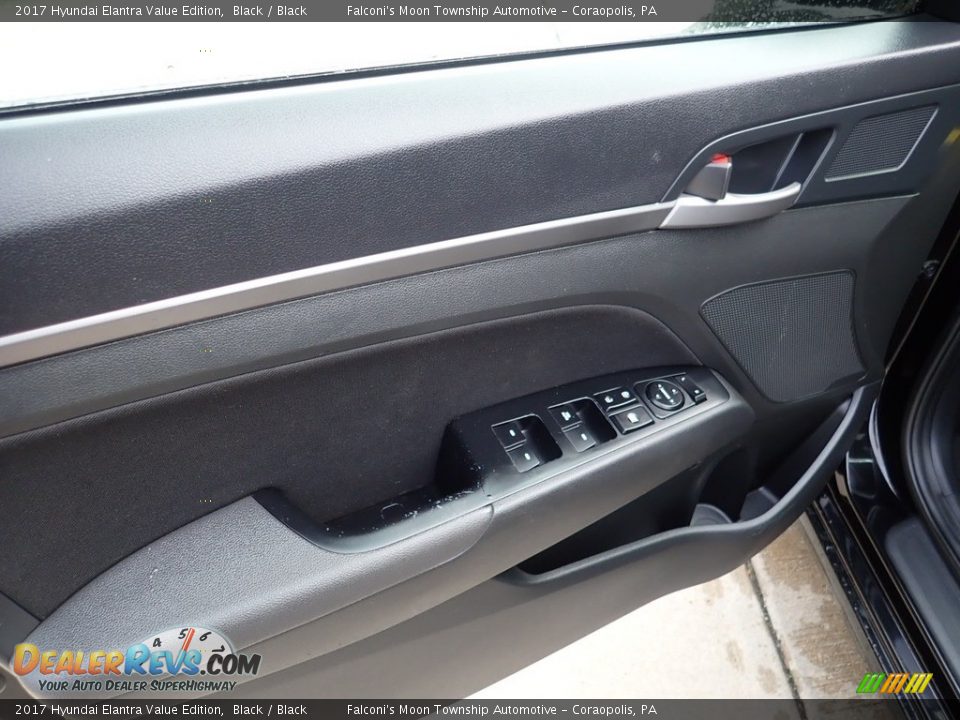 2017 Hyundai Elantra Value Edition Black / Black Photo #19