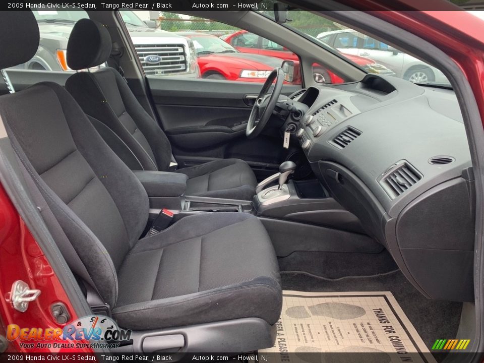 2009 Honda Civic LX-S Sedan Tango Red Pearl / Black Photo #12