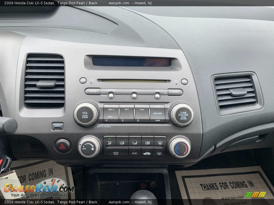 2009 Honda Civic LX-S Sedan Tango Red Pearl / Black Photo #13