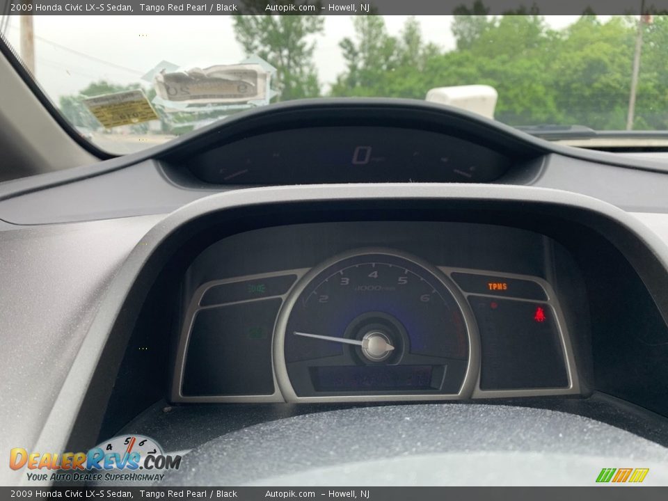 2009 Honda Civic LX-S Sedan Tango Red Pearl / Black Photo #17