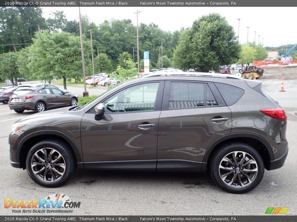 2016 Mazda CX-5 Grand Touring AWD Titanium Flash Mica / Black Photo #6