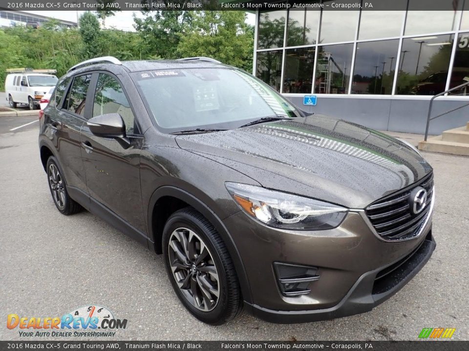 2016 Mazda CX-5 Grand Touring AWD Titanium Flash Mica / Black Photo #9
