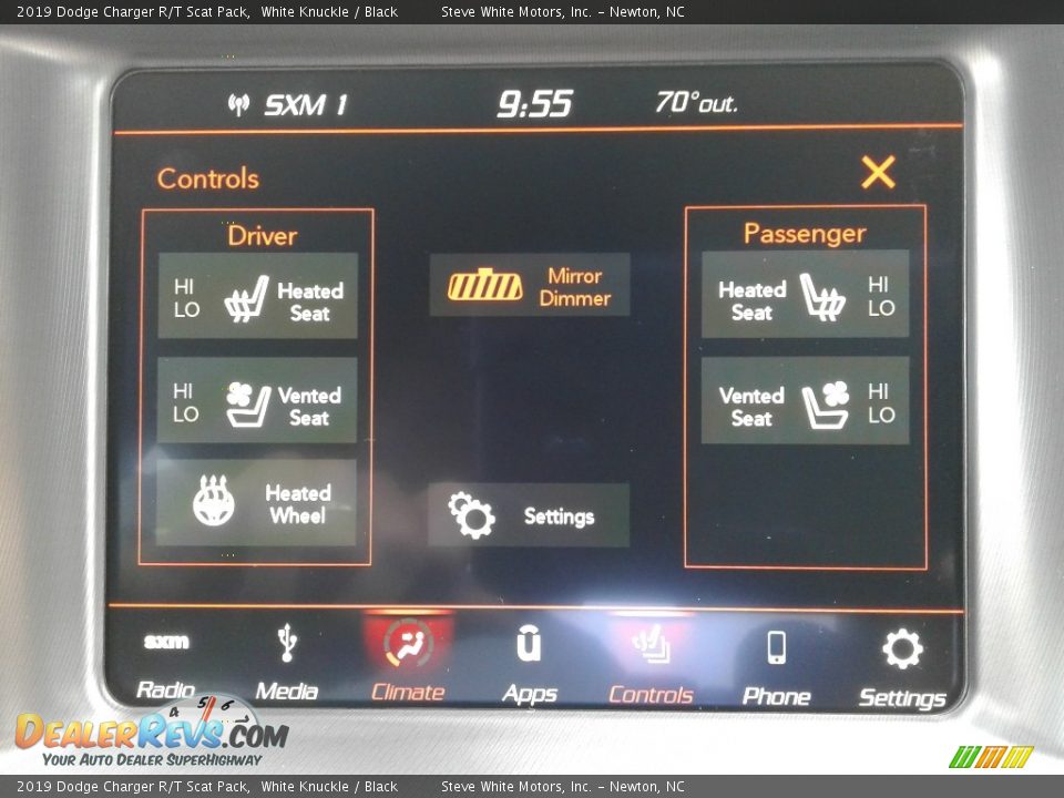 2019 Dodge Charger R/T Scat Pack White Knuckle / Black Photo #24