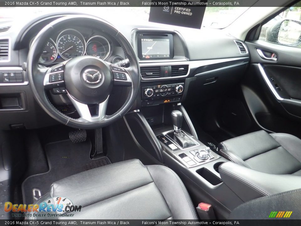 2016 Mazda CX-5 Grand Touring AWD Titanium Flash Mica / Black Photo #17