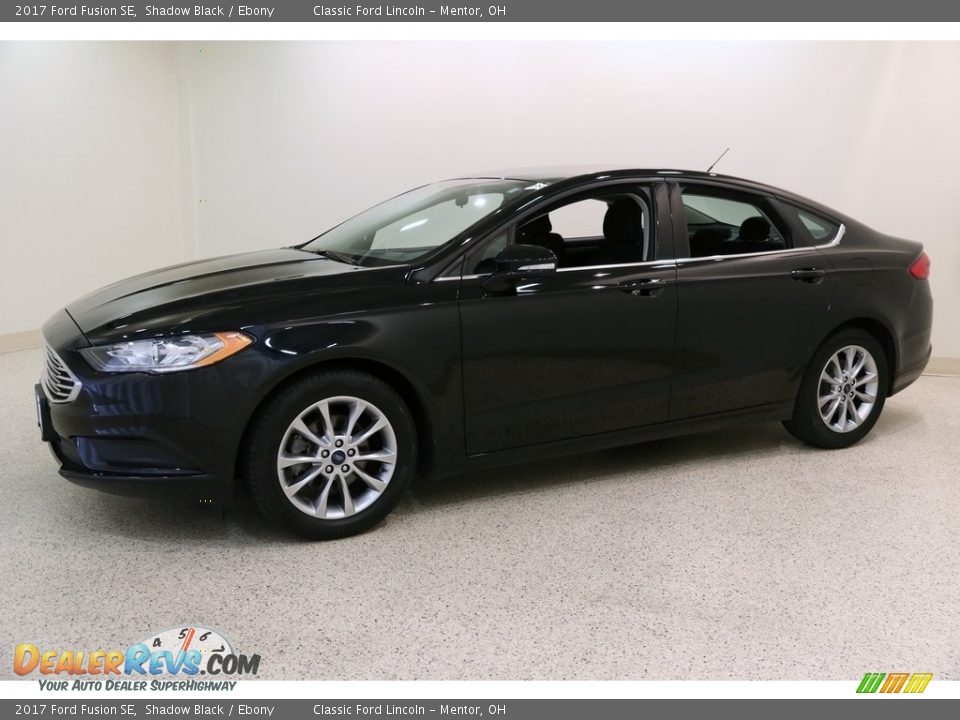2017 Ford Fusion SE Shadow Black / Ebony Photo #3