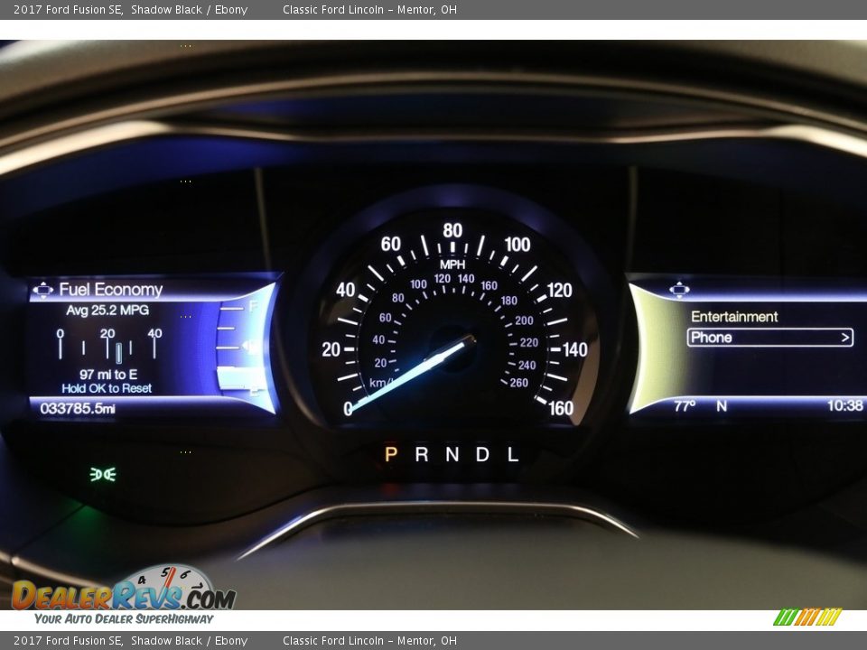 2017 Ford Fusion SE Shadow Black / Ebony Photo #8