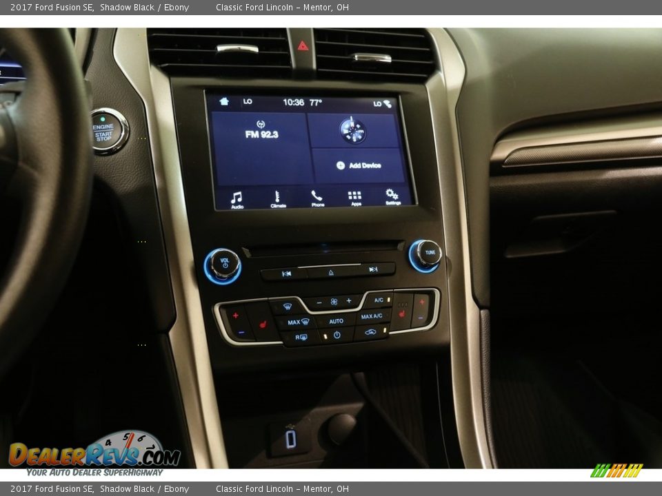 2017 Ford Fusion SE Shadow Black / Ebony Photo #9