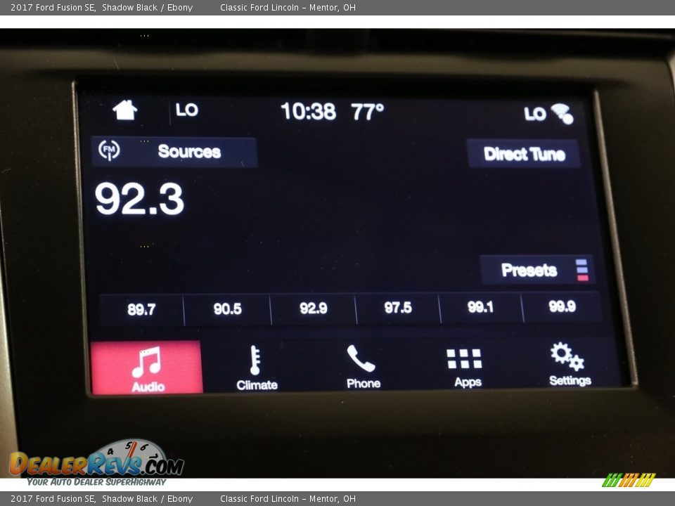 2017 Ford Fusion SE Shadow Black / Ebony Photo #10