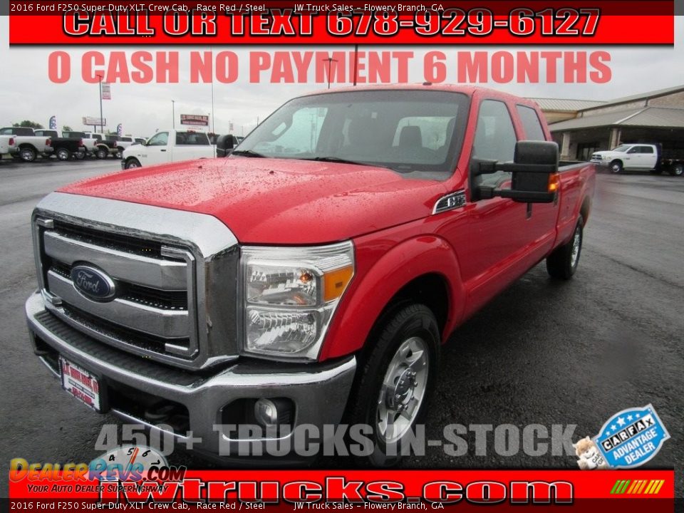 2016 Ford F250 Super Duty XLT Crew Cab Race Red / Steel Photo #1