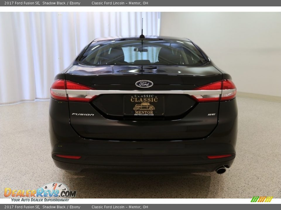 2017 Ford Fusion SE Shadow Black / Ebony Photo #18