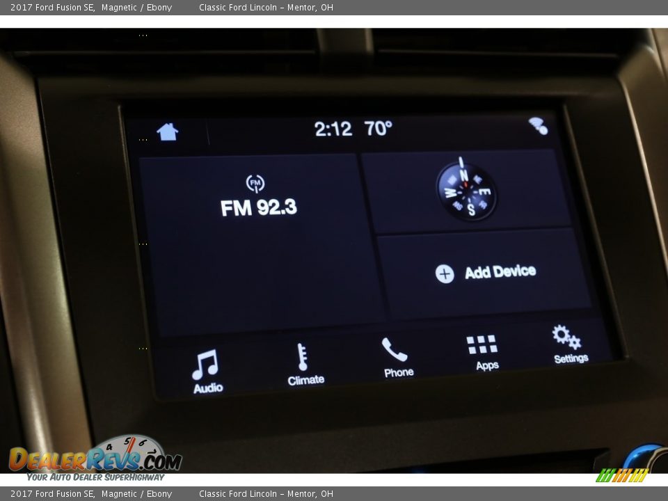 2017 Ford Fusion SE Magnetic / Ebony Photo #9