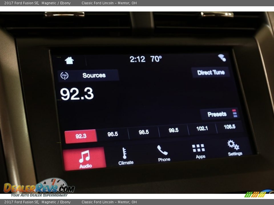 2017 Ford Fusion SE Magnetic / Ebony Photo #10