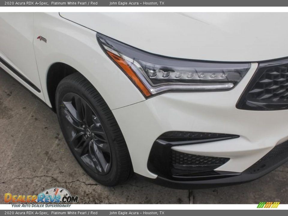 2020 Acura RDX A-Spec Platinum White Pearl / Red Photo #10