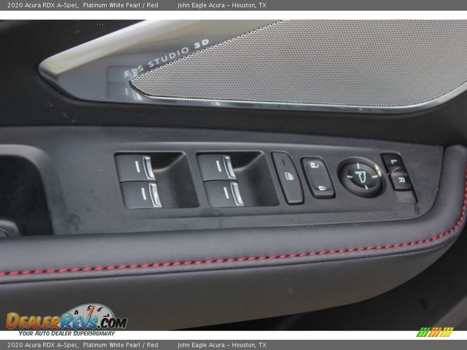 2020 Acura RDX A-Spec Platinum White Pearl / Red Photo #14