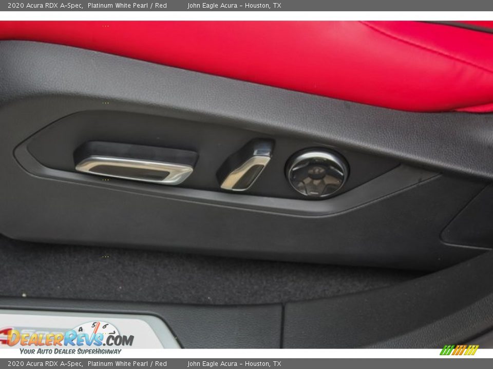 2020 Acura RDX A-Spec Platinum White Pearl / Red Photo #16