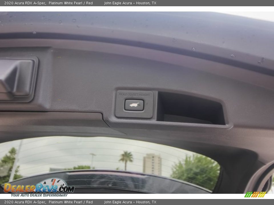 2020 Acura RDX A-Spec Platinum White Pearl / Red Photo #23