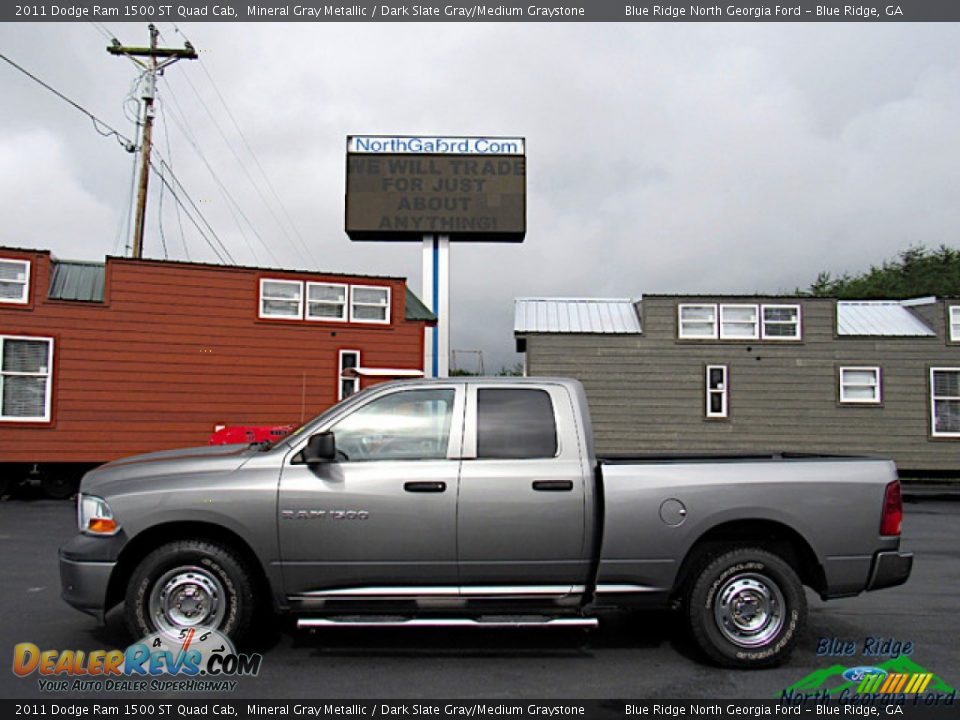 2011 Dodge Ram 1500 ST Quad Cab Mineral Gray Metallic / Dark Slate Gray/Medium Graystone Photo #2