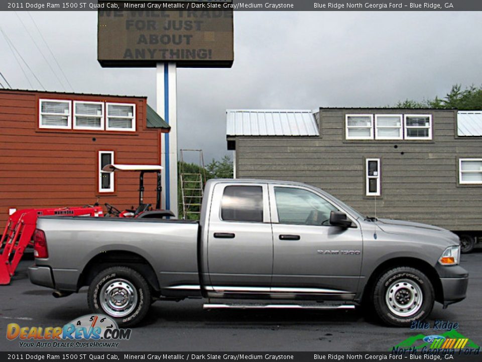 2011 Dodge Ram 1500 ST Quad Cab Mineral Gray Metallic / Dark Slate Gray/Medium Graystone Photo #6