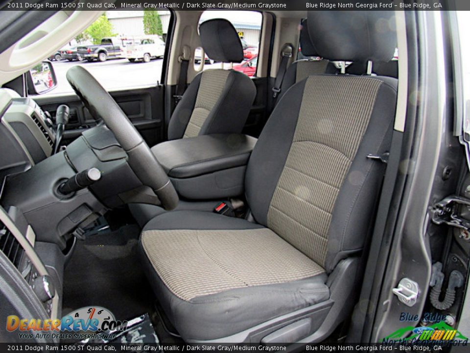 2011 Dodge Ram 1500 ST Quad Cab Mineral Gray Metallic / Dark Slate Gray/Medium Graystone Photo #11