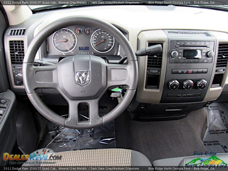 2011 Dodge Ram 1500 ST Quad Cab Mineral Gray Metallic / Dark Slate Gray/Medium Graystone Photo #15