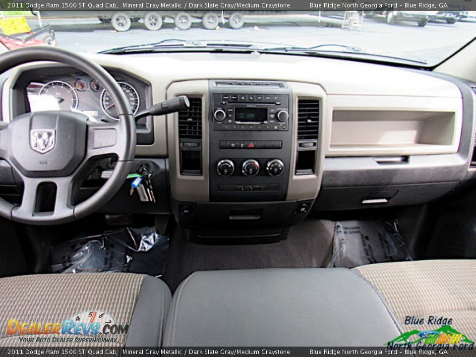 2011 Dodge Ram 1500 ST Quad Cab Mineral Gray Metallic / Dark Slate Gray/Medium Graystone Photo #16