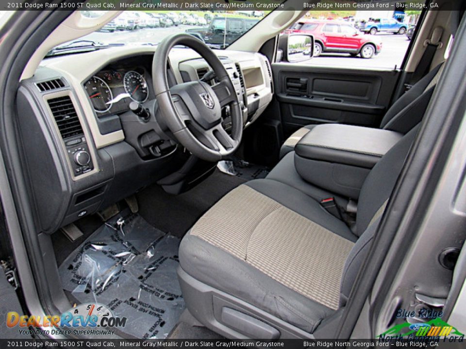 2011 Dodge Ram 1500 ST Quad Cab Mineral Gray Metallic / Dark Slate Gray/Medium Graystone Photo #26