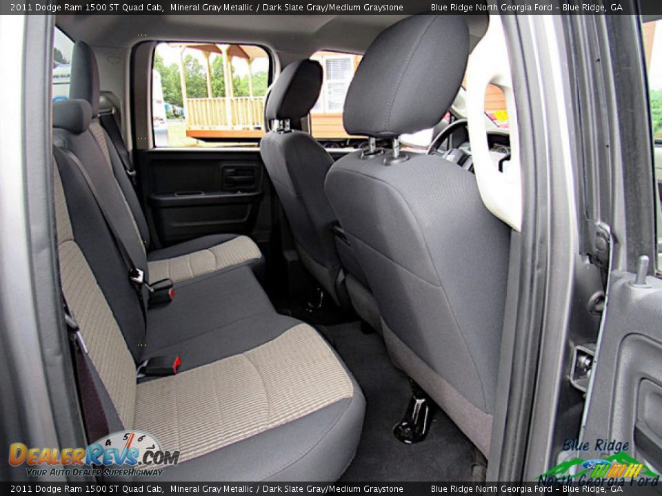 2011 Dodge Ram 1500 ST Quad Cab Mineral Gray Metallic / Dark Slate Gray/Medium Graystone Photo #28