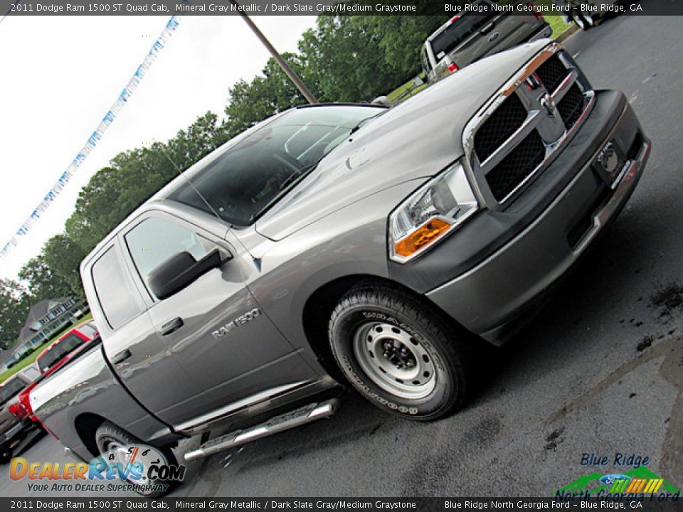 2011 Dodge Ram 1500 ST Quad Cab Mineral Gray Metallic / Dark Slate Gray/Medium Graystone Photo #30