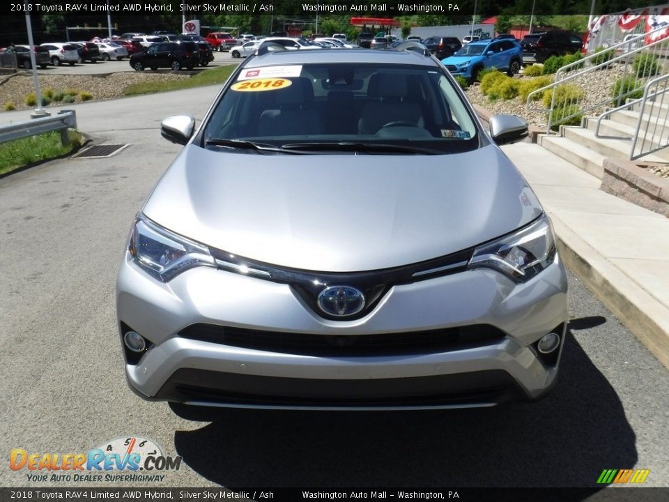 2018 Toyota RAV4 Limited AWD Hybrid Silver Sky Metallic / Ash Photo #5