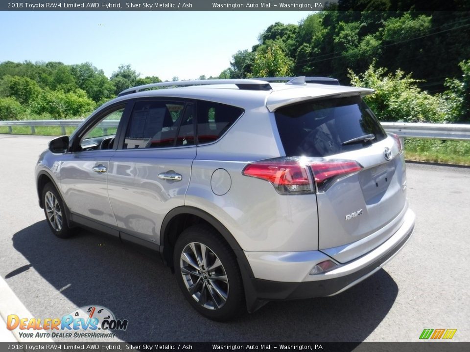 2018 Toyota RAV4 Limited AWD Hybrid Silver Sky Metallic / Ash Photo #7