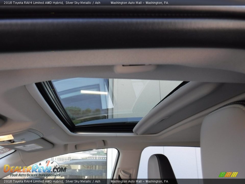 2018 Toyota RAV4 Limited AWD Hybrid Silver Sky Metallic / Ash Photo #12