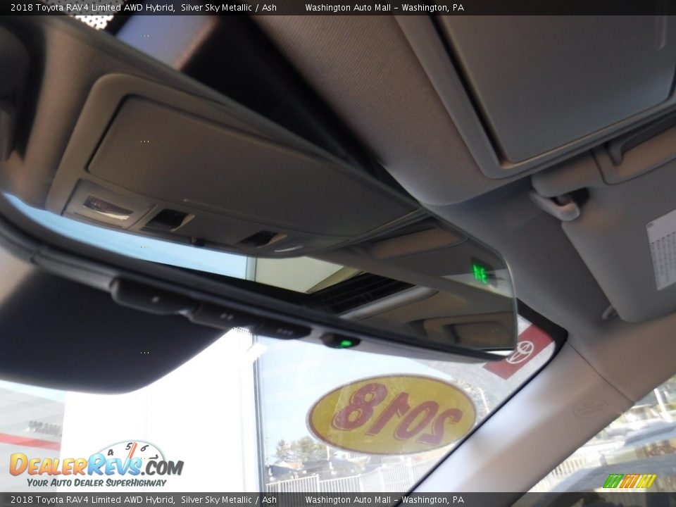 2018 Toyota RAV4 Limited AWD Hybrid Silver Sky Metallic / Ash Photo #27