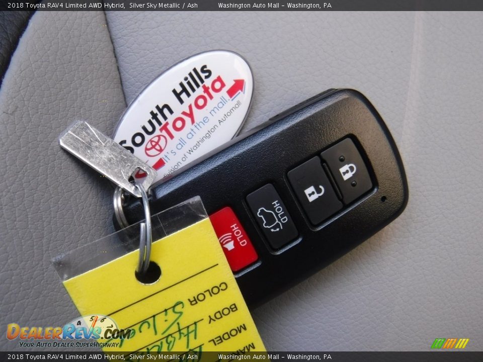 2018 Toyota RAV4 Limited AWD Hybrid Silver Sky Metallic / Ash Photo #32
