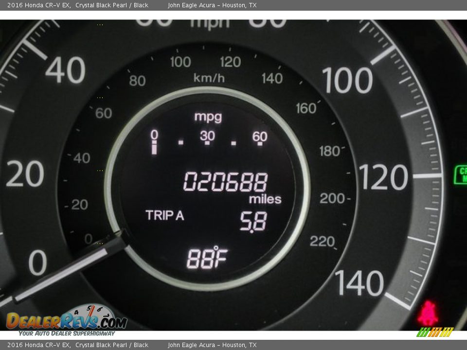 2016 Honda CR-V EX Crystal Black Pearl / Black Photo #36