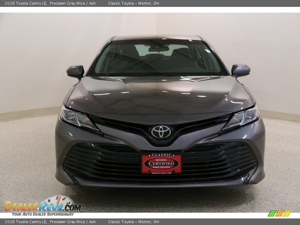 2018 Toyota Camry LE Predawn Gray Mica / Ash Photo #2