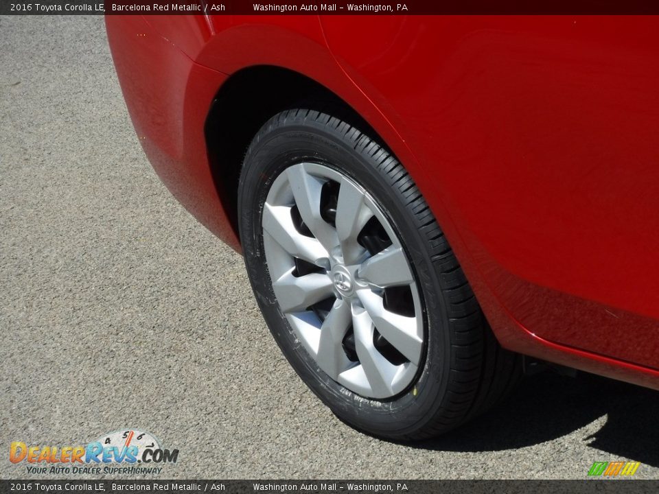 2016 Toyota Corolla LE Barcelona Red Metallic / Ash Photo #3
