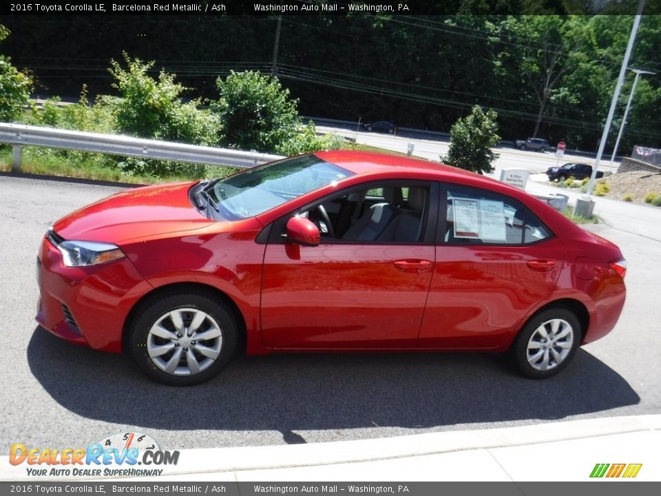 2016 Toyota Corolla LE Barcelona Red Metallic / Ash Photo #6