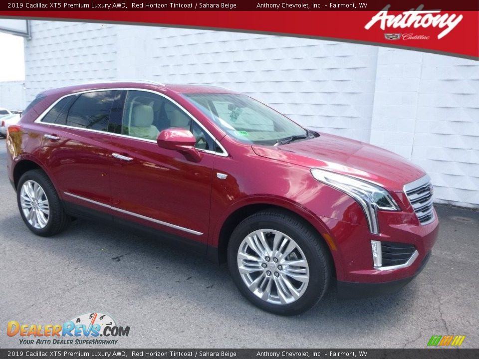 2019 Cadillac XT5 Premium Luxury AWD Red Horizon Tintcoat / Sahara Beige Photo #1