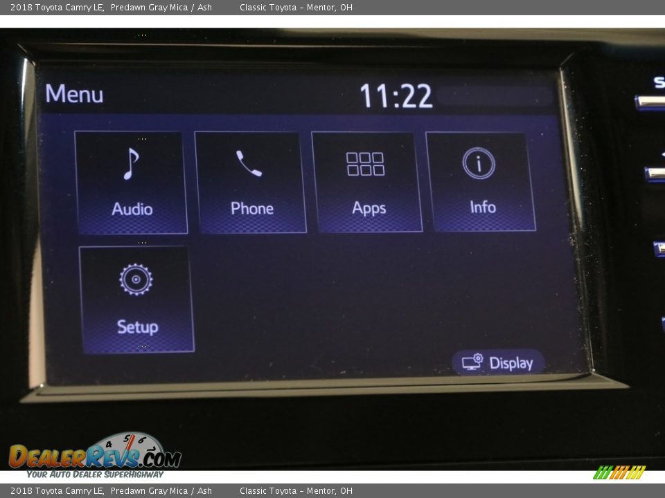 2018 Toyota Camry LE Predawn Gray Mica / Ash Photo #11