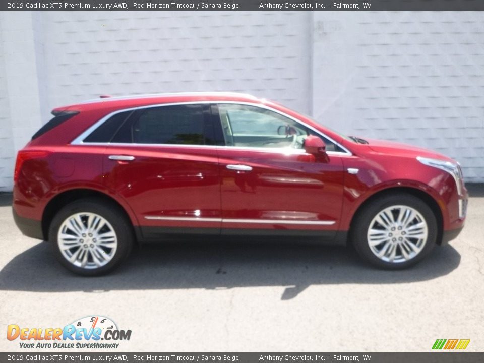 2019 Cadillac XT5 Premium Luxury AWD Red Horizon Tintcoat / Sahara Beige Photo #4