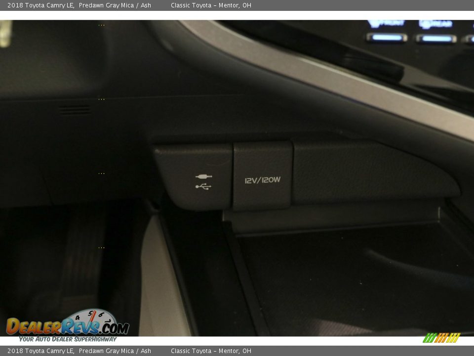 2018 Toyota Camry LE Predawn Gray Mica / Ash Photo #14