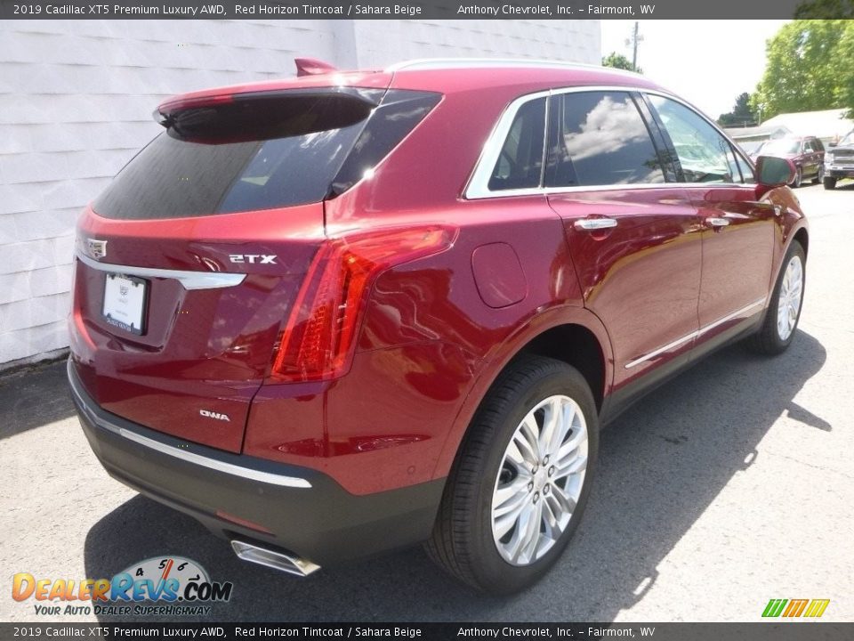 2019 Cadillac XT5 Premium Luxury AWD Red Horizon Tintcoat / Sahara Beige Photo #6