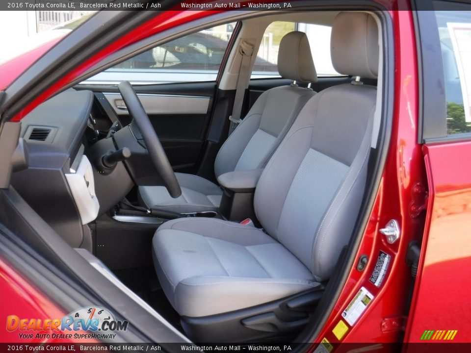 2016 Toyota Corolla LE Barcelona Red Metallic / Ash Photo #13