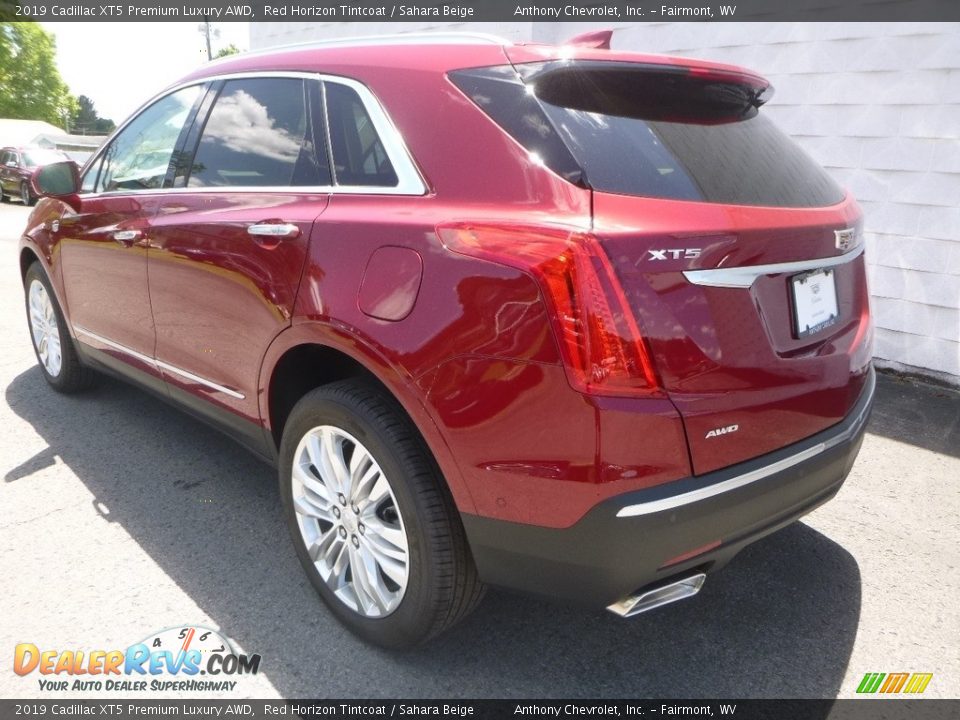 2019 Cadillac XT5 Premium Luxury AWD Red Horizon Tintcoat / Sahara Beige Photo #7