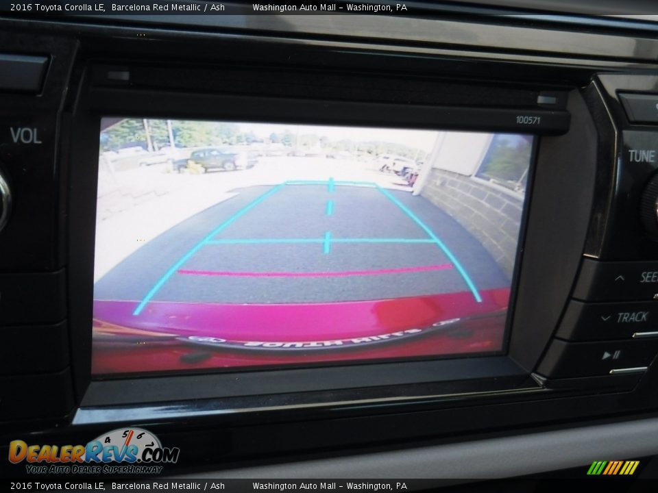 2016 Toyota Corolla LE Barcelona Red Metallic / Ash Photo #15