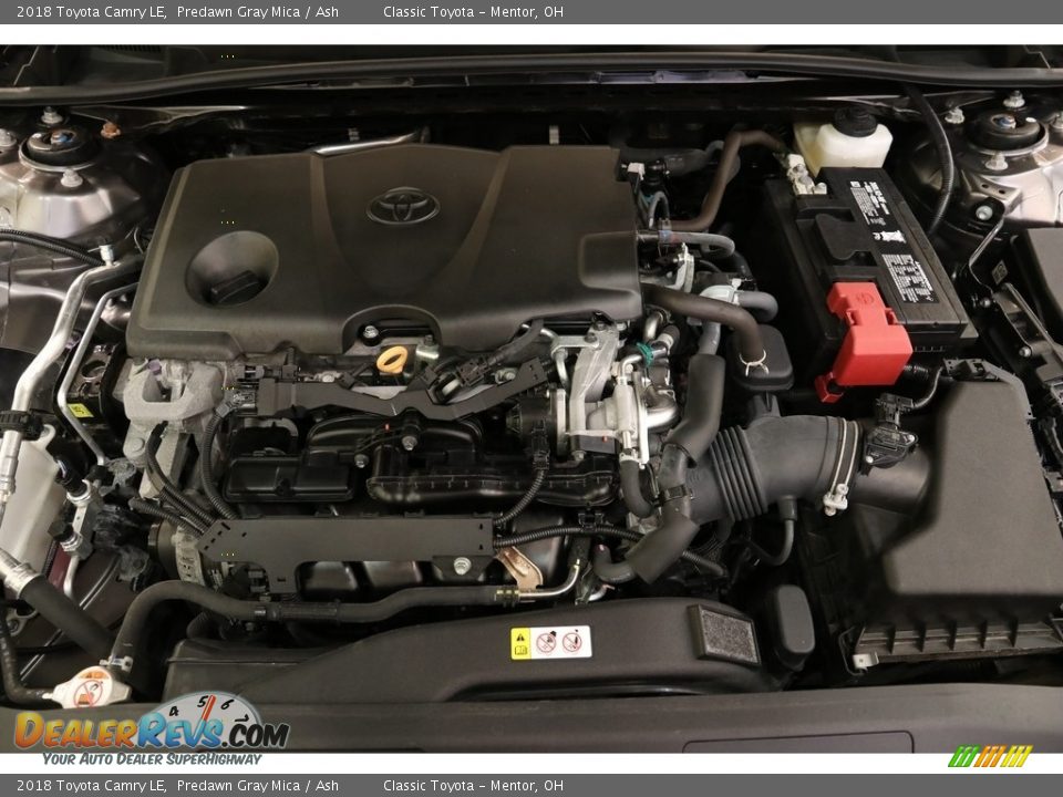 2018 Toyota Camry LE Predawn Gray Mica / Ash Photo #19