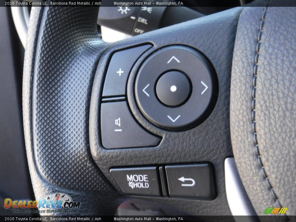 2016 Toyota Corolla LE Barcelona Red Metallic / Ash Photo #18