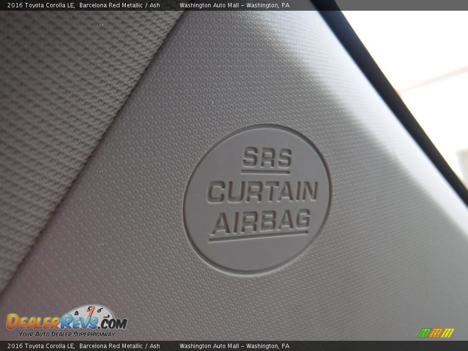 2016 Toyota Corolla LE Barcelona Red Metallic / Ash Photo #19