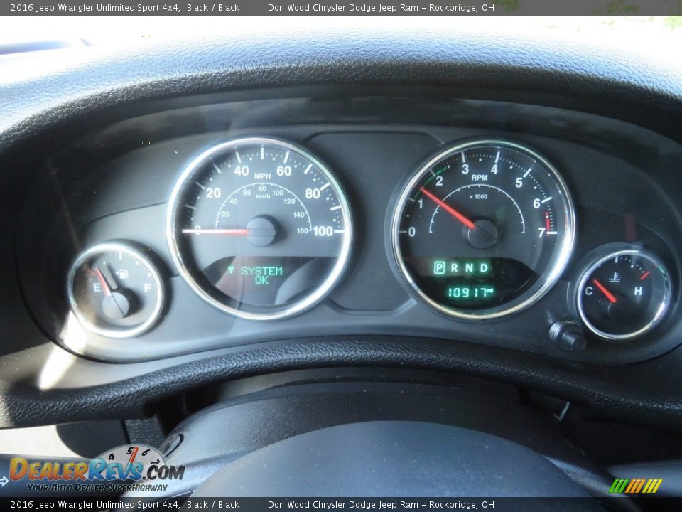 2016 Jeep Wrangler Unlimited Sport 4x4 Black / Black Photo #21